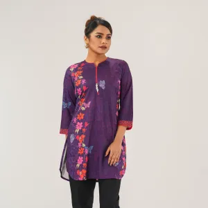 Womens Ethnic Violet  Tunic