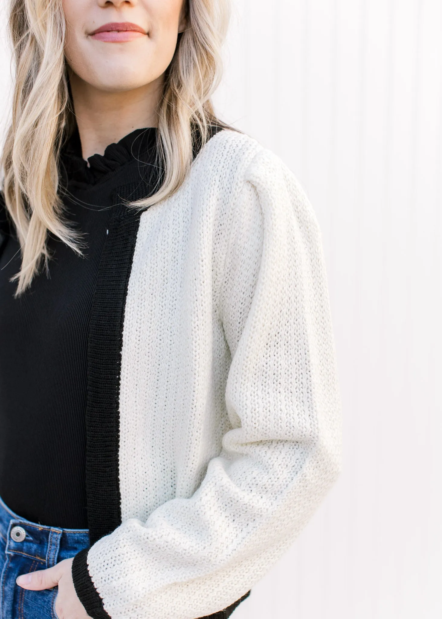 X Black Knit Bodysuit