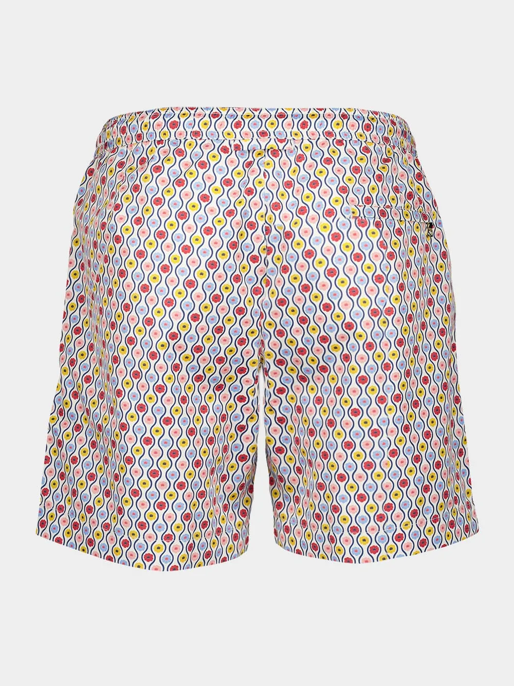 x La DoubleJ Whitsun White Sand  Bulldog Drawcord Swim Shorts
