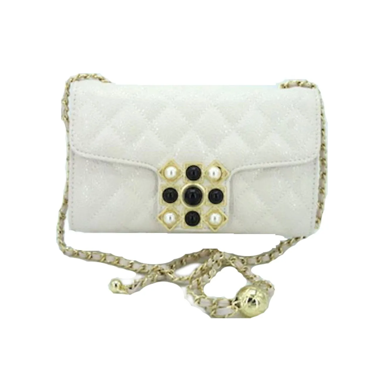 Yellow Quilted Flap Shoulder Crossbody Bag