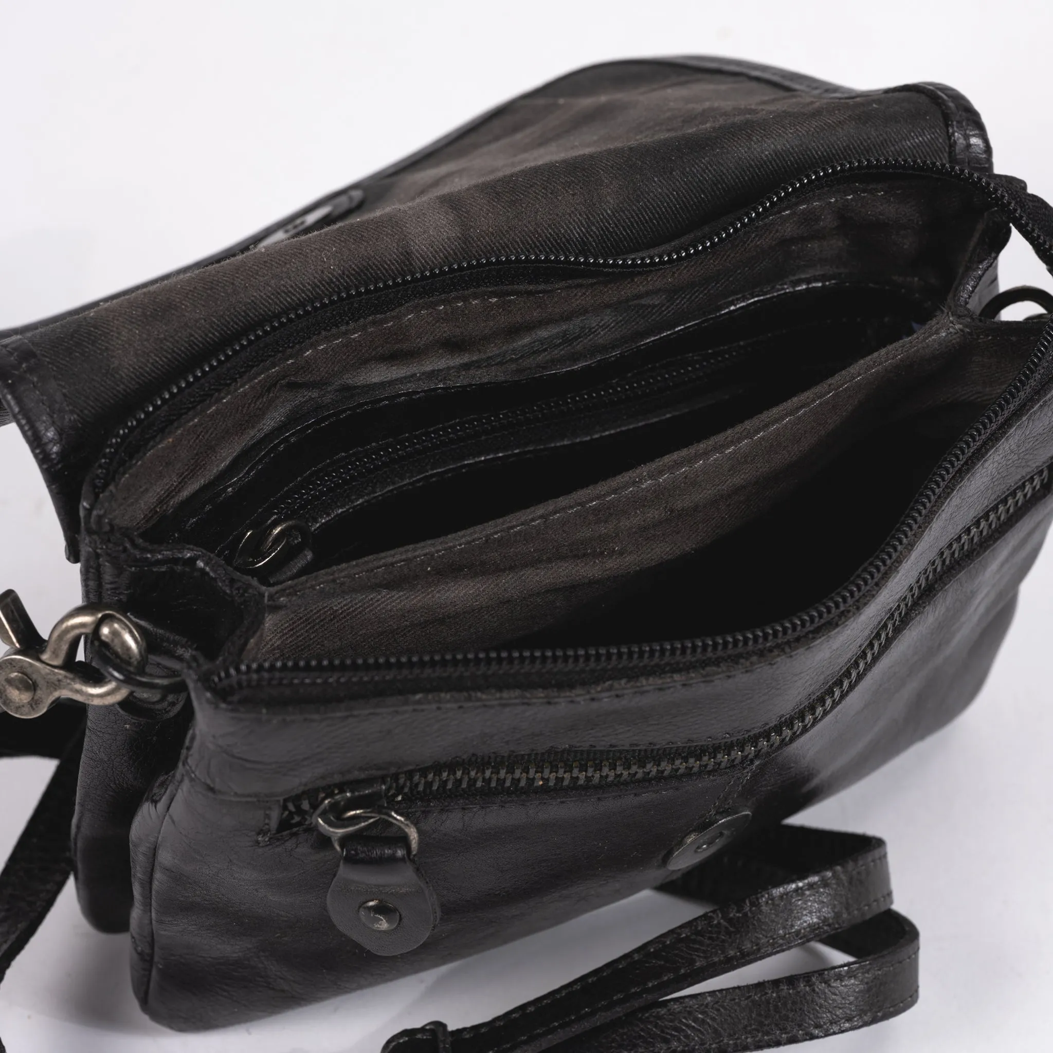 ZIGGY - BLACK - LEATHER
