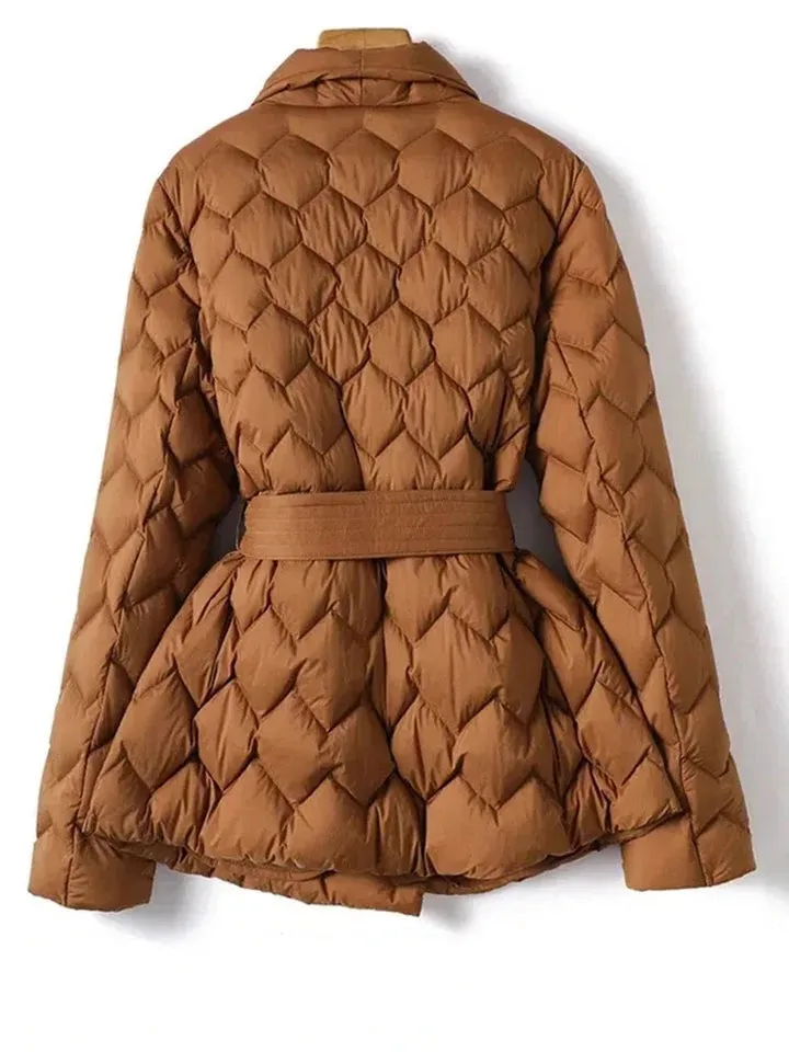 Zyra - Quilted Wrap Coat